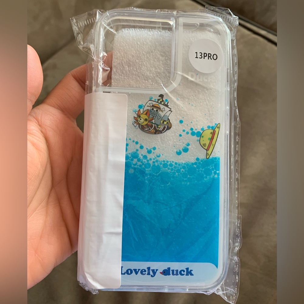 NEW iPhone 13 Pro Phone Case One Piece Going Merry Boat Luffy Hat 3D Water